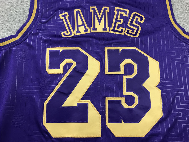 Men's Los Angeles Lakers LeBron James 2018-19 Hardwood Classics Swingman Jerseys