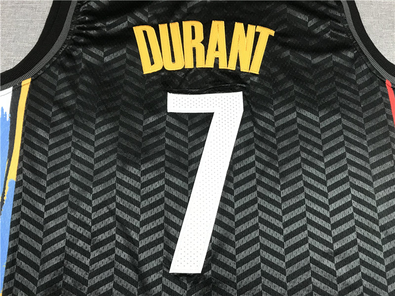 Men's Brooklyn Nets Kevin Durant Black 2020/21 Swingman Jerseys - City Edition