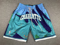 Men's Charlotte Hornets Teal Swingman Pocket Shorts11