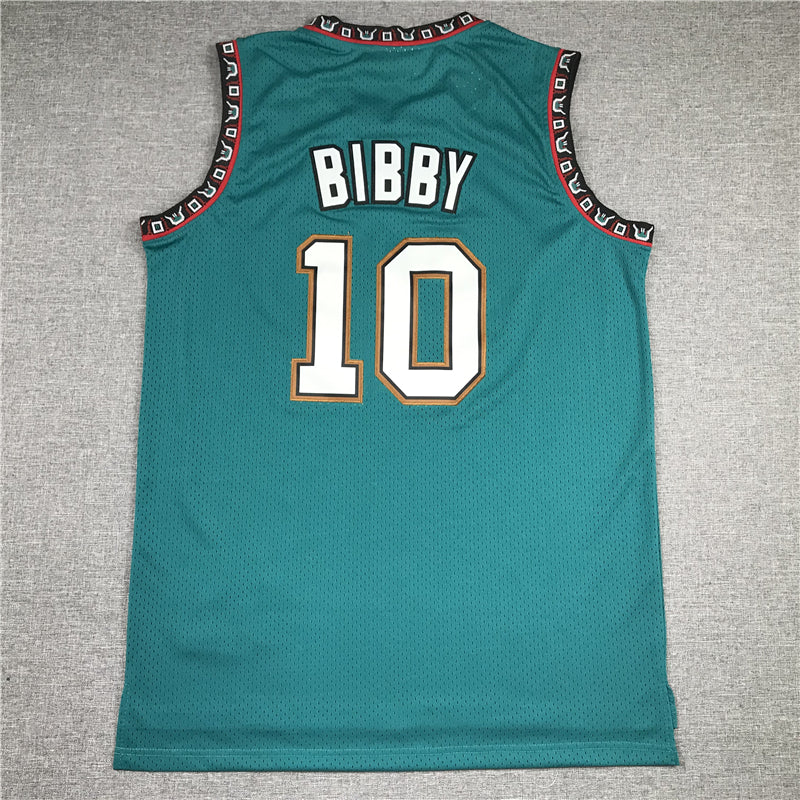 Men's Memphis Grizzlies Mike Bibby #10 Green Classics Swingman Jerseys