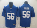 Men's New York Giants Lawrence Taylor #56 Blue Game Jerseys