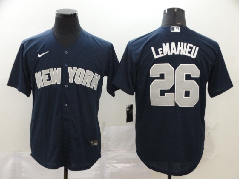 Men's New York Yankees DJ LeMahieu #26 Navy Replica Player Jerseys