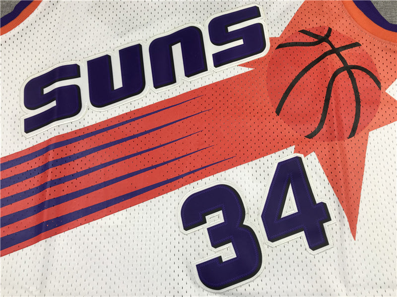 Men's Phoenix Suns Charles Barkley #34 NBA White 1992-93 Swingman Jerseys