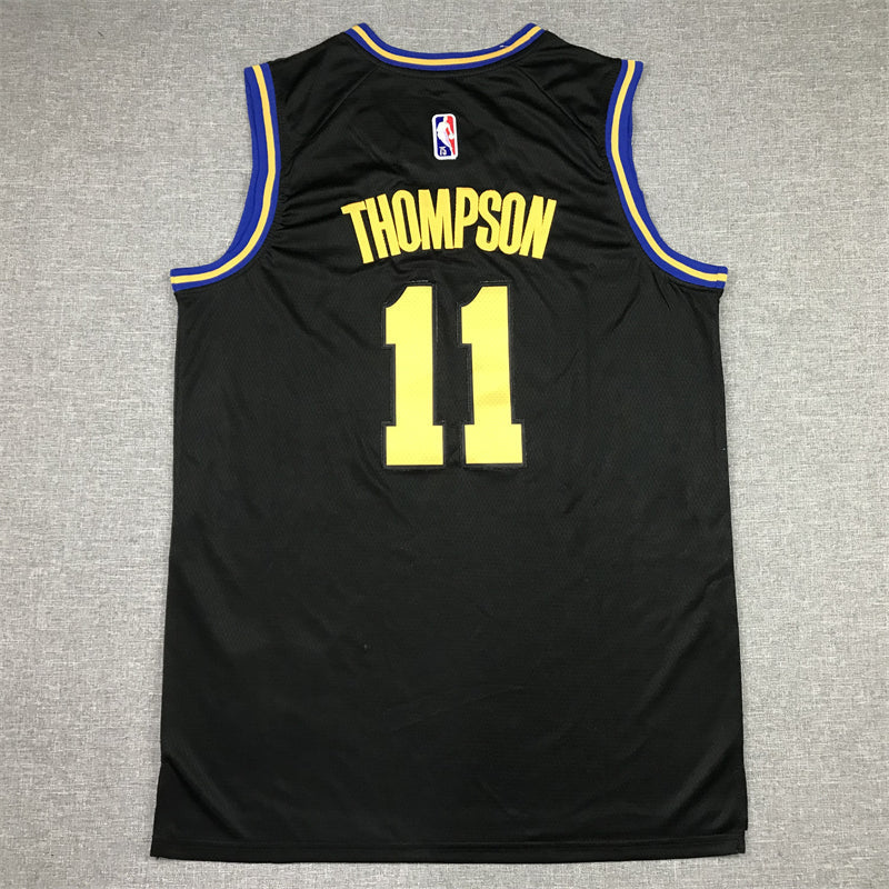 Men's Golden State Warriors Klay Thompson #11 City Edition Black Classic Jerseys