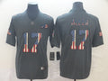 Men's Buffalo Bills Josh Allen #17 Black Authentic Player Game Jerseys