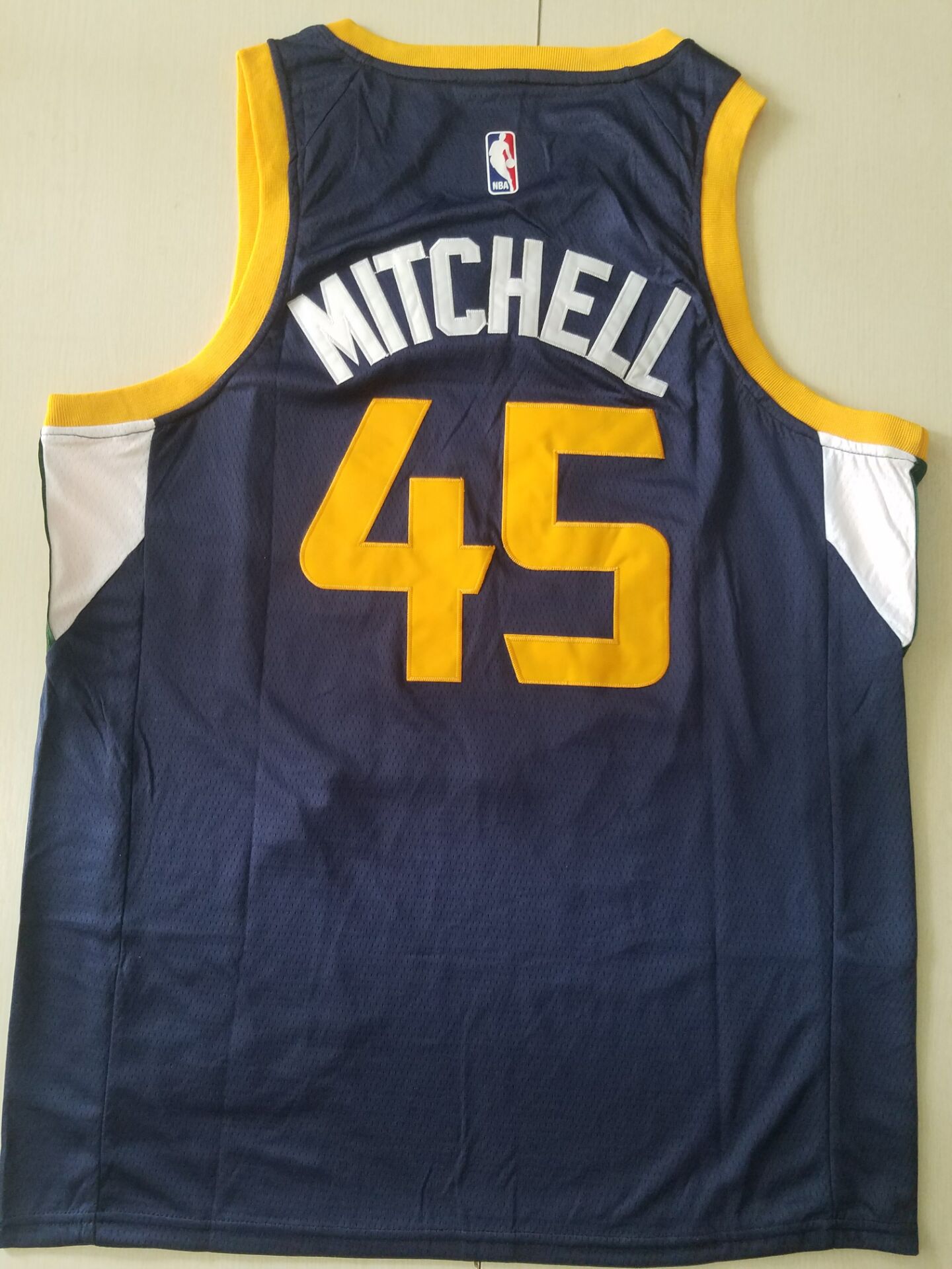 Men's Utah Jazz Donovan Mitchell #45 Navy Replica Swingman Jerseys