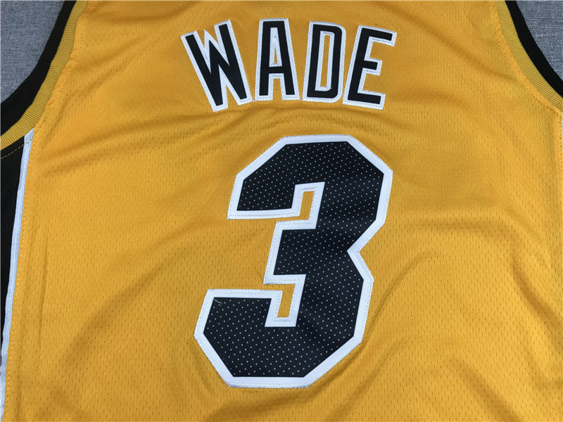 Men's Miami Heat Dwyane Wade #3 Gold 2020/21 Swingman Player Jerseys