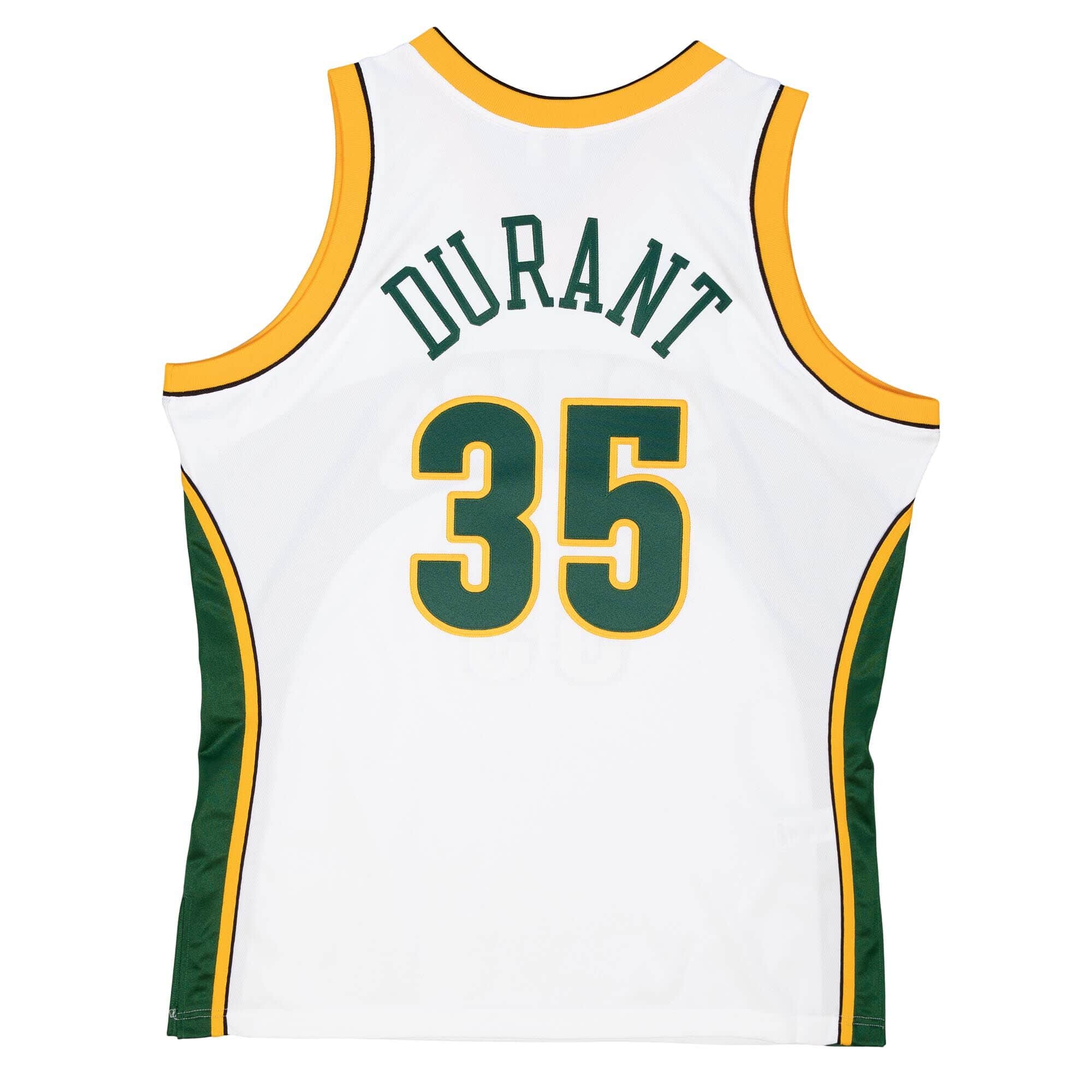 SuperSonics white 2007-08 Mitchell Retro Jersey-Kevin Durant