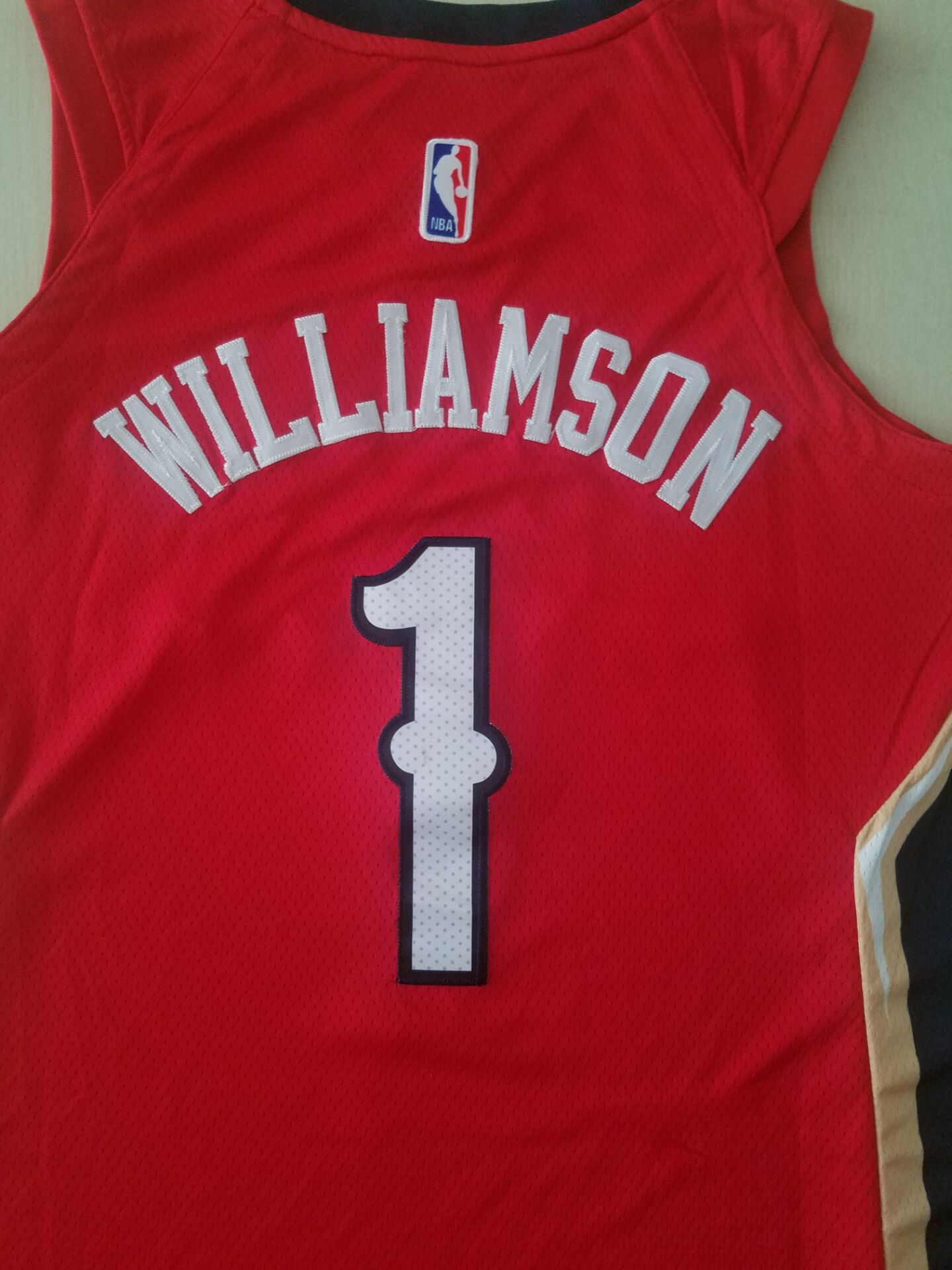 Men's New Orleans Pelicans Zion Williamson #1 NBA Red Swingman Jerseys
