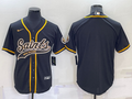 Men's New Orleans Saints Black Blank Jerseys