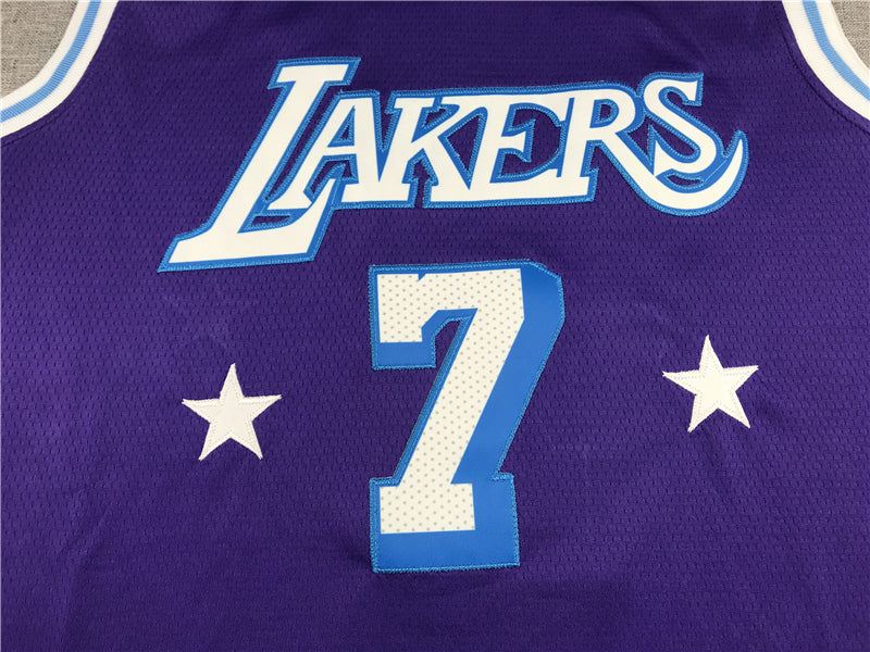 Men's Los Angeles Lakers Carmelo Anthony Purple Swingman Jerseys - City Edition