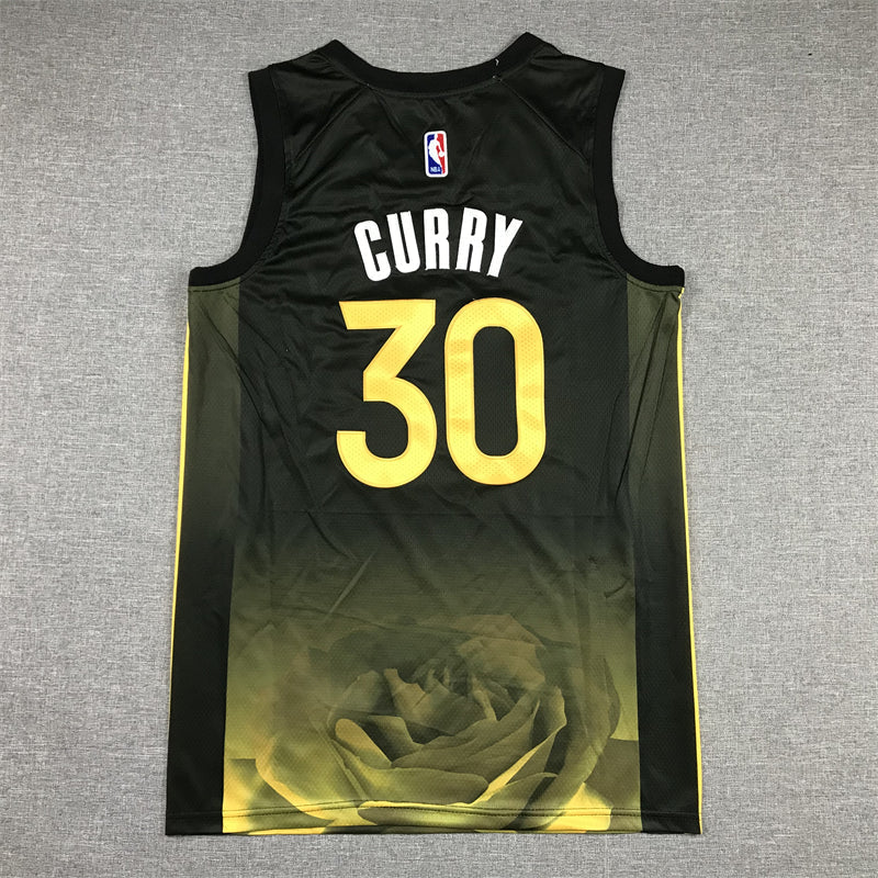 Men's Golden State Warriors Stephen Curry #30 Black 2022/23 Swingman Jerseys - City Edition