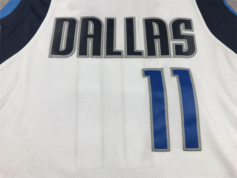 Men's Dallas Mavericks Kyrie Irving #11 White Fastbreak Jerseys - Association Edition