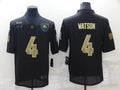 Men's Cleveland Browns #4 Deshaun Watson Black Game Jerseys