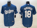 Men's Los Angeles Dodgers Yoshinobu Yamamoto #18 Blue Replica Player Jerseys