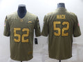 Men's Los Angeles Chargers Khalil Mack #52 Brown Team Game Jerseys
