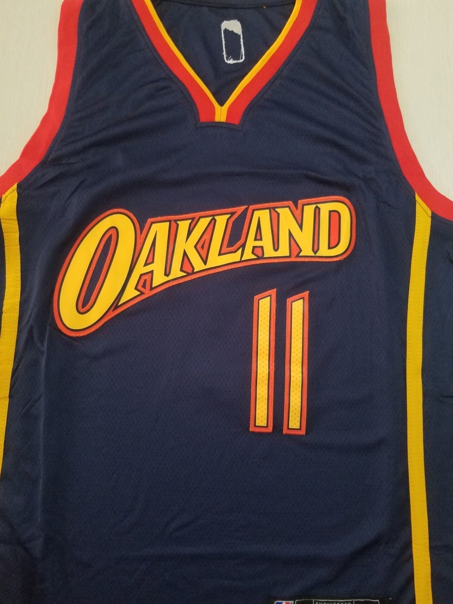 Men's Golden State Warriors Klay Thompson #11 Navy Hardwood Classics Jerseys