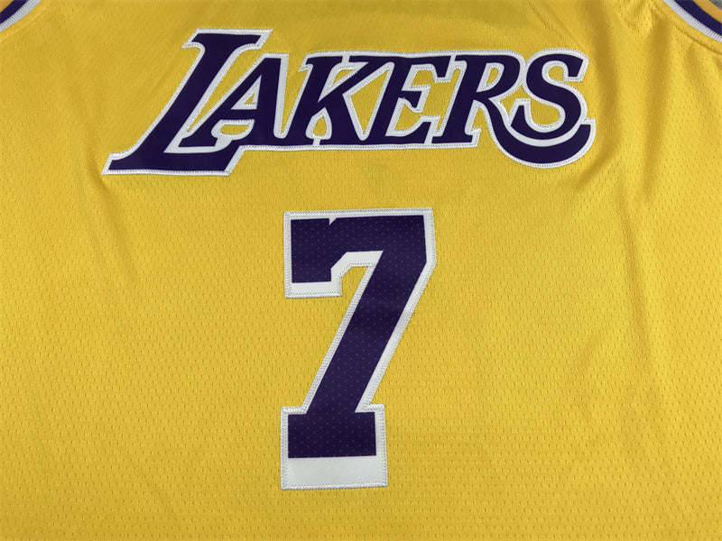 Men's Los Angeles Lakers Carmelo Anthony Gold 2021/22 Fast Break Replica Jerseys