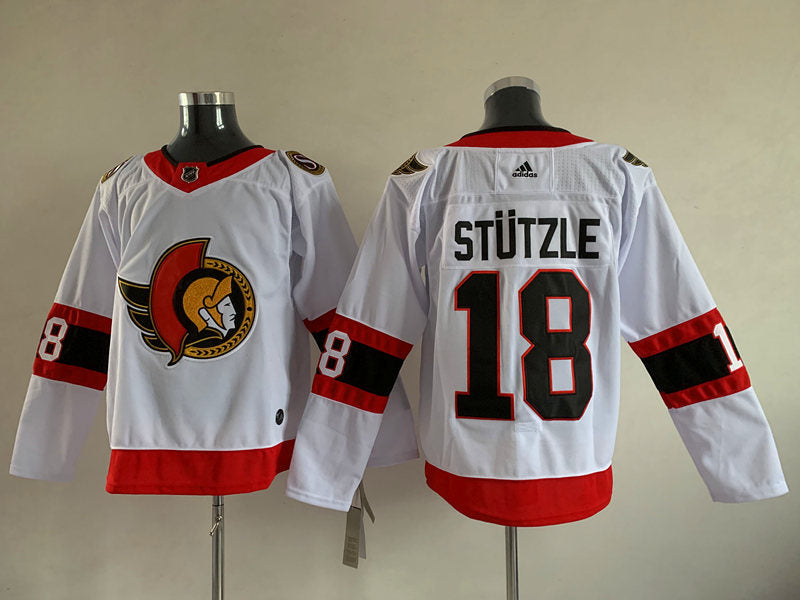 Men's Ottawa Senators Tim Stutzle #18 White Player Game Jerseys