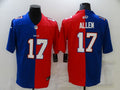 Men's Buffalo Bills Josh Allen #17 Blue/Red Game Jerseys