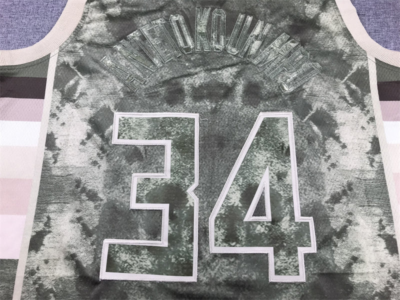 Men's Milwaukee Bucks Giannis Antetokounmpo #34 Brown Select Series Swingman Jerseys