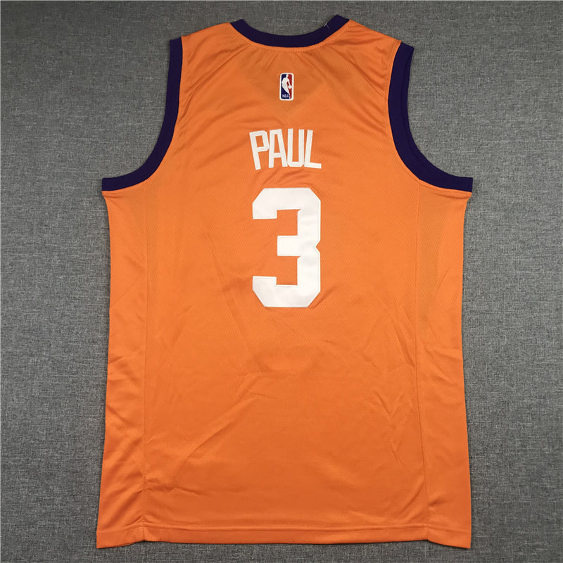 Men's Phoenix Suns Chris Paul #3 Orange Fast Break Team Replica Jerseys