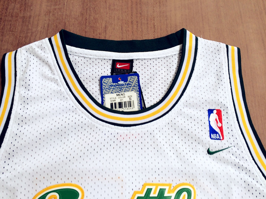 SuperSonics No. 35 Durant Retro White Premium Mesh