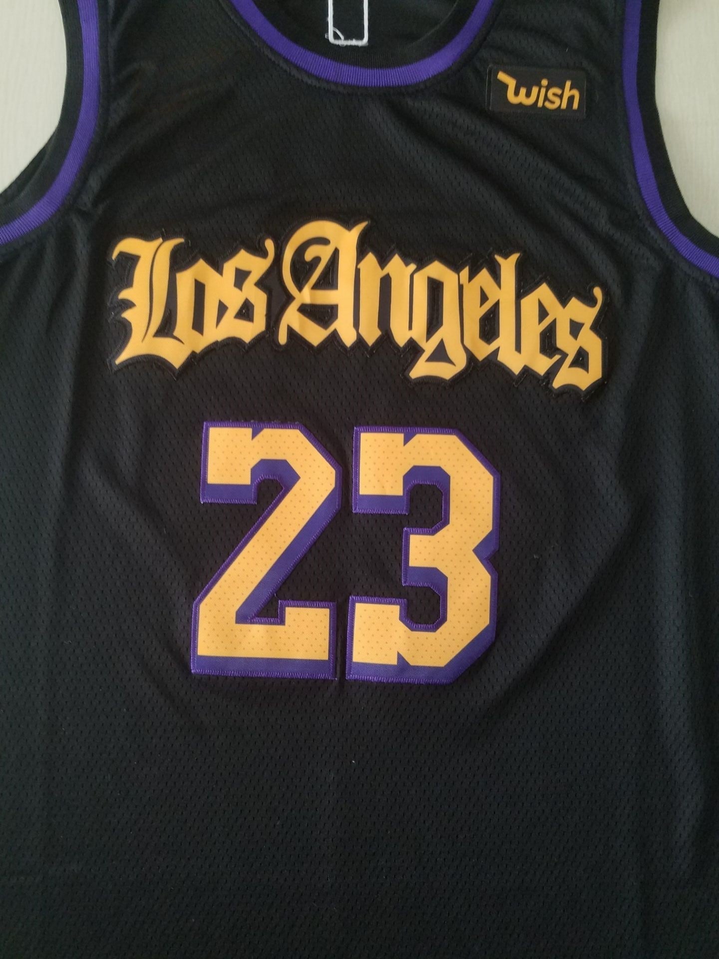 Men's Los Angeles Lakers LeBron James #23 Black Swingman Jerseys