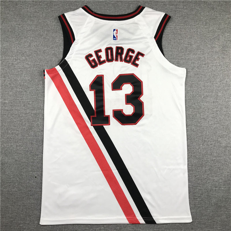 Men's LA Clippers Paul George #13 NBA Classics Jerseys - Retro White