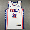 Men's Philadelphia 76ers Joel Embiid #21 White Swingman Jerseys