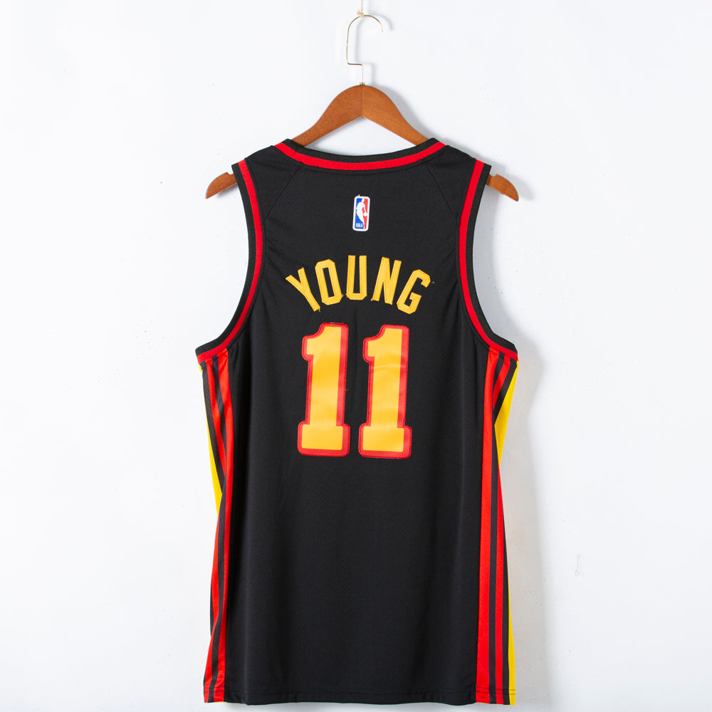 Men's Atlanta Hawks Trae Young #11 Black 2020/21 Swingman Jerseys