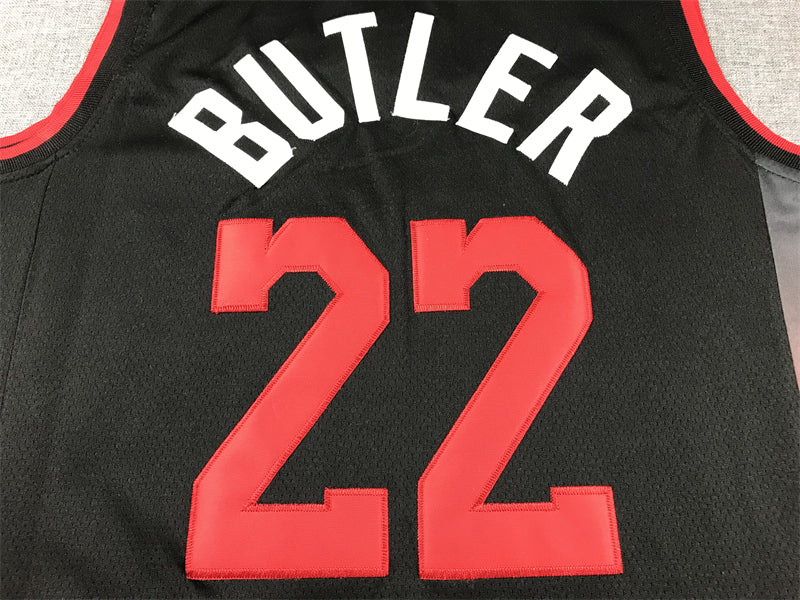 Men's Miami Heat Jimmy Butler #22 Black 2023/24 Swingman Jerseys - City Edition