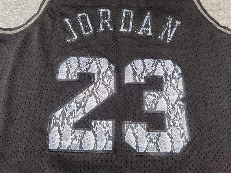 Men's Chicago Bulls Michael Jordan #23 Black 1997/98 Hardwood Classics Authentic Jerseys