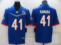 Men's New Orleans Saints Alvin Kamara #41 Blue All Star Game Jerseys