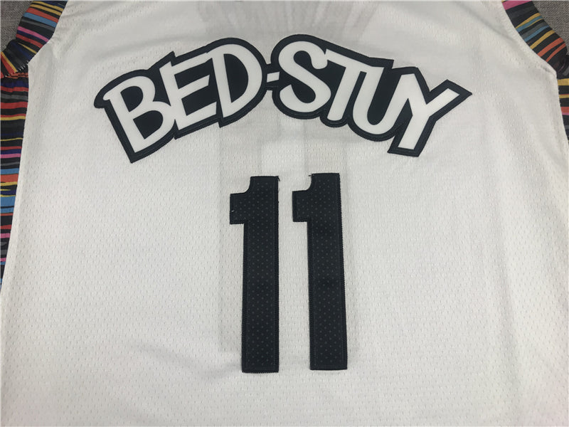 Men's Brooklyn Nets Kyrie Irving #11 White Swingman Jerseys - City Edition