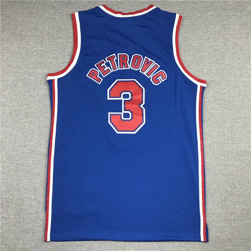 Men's Brooklyn Nets Drazen Petrovic 1992-93 Hardwood Classics Swingman Jerseys