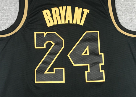 Men's Los Angeles Lakers Kobe Bryant #24 NBA Black Swingman Player Jerseys