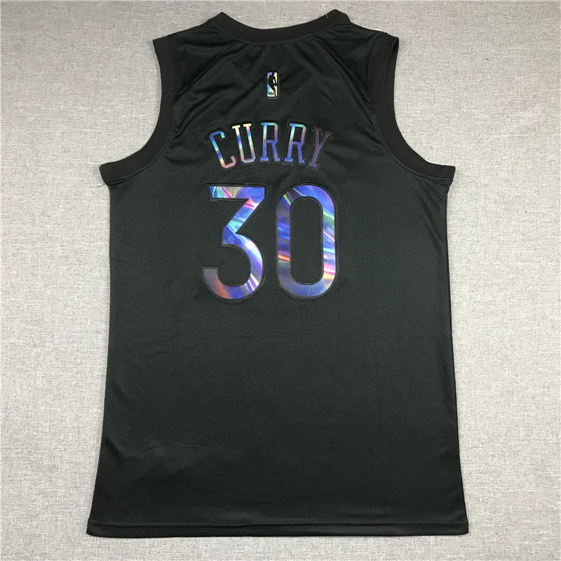 Men's Golden State Warriors Stephen Curry #30 NBA Black Fast Break Replica Jerseys