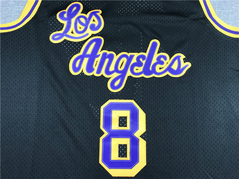 Men's Los Angeles Lakers Kobe Bryant #8 Black Classics Player Jerseys