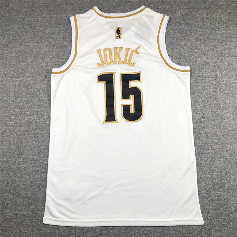 Men's Denver Nuggets Nikola Jokic #15 White Swingman Player Jerseys