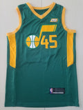 Men's Utah Jazz Donovan Mitchell #45 Green 2020/21 Swingman Player Jerseys