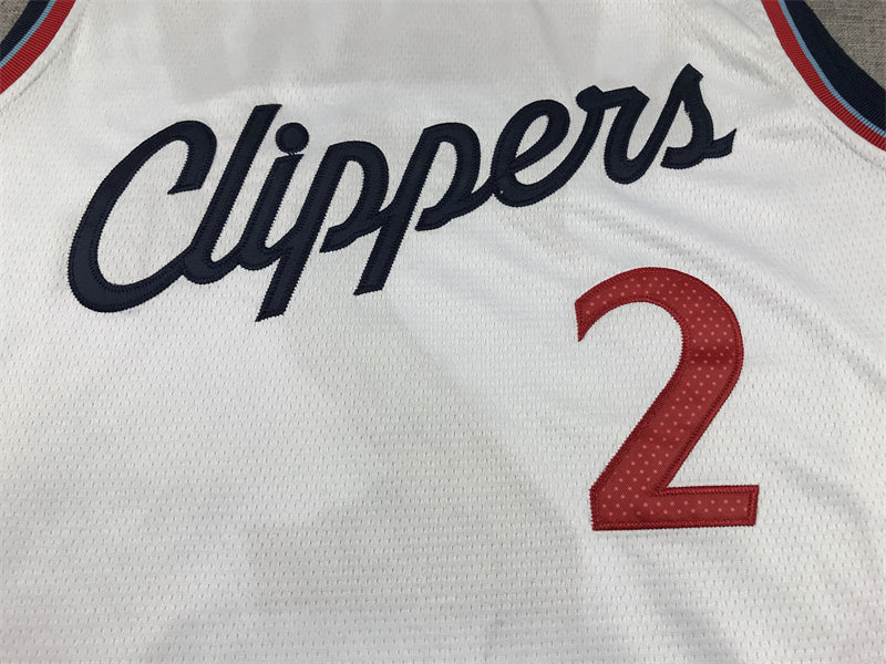 Men's LA Clippers Kawhi Leonard #2 White Swingman Jerseys