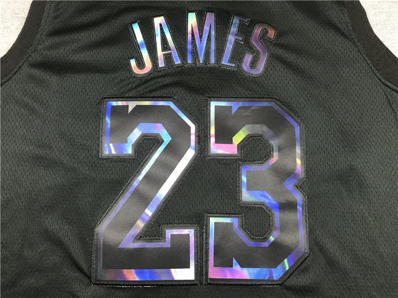 Men's Los Angeles Lakers LeBron James #23 Black Player Jerseys