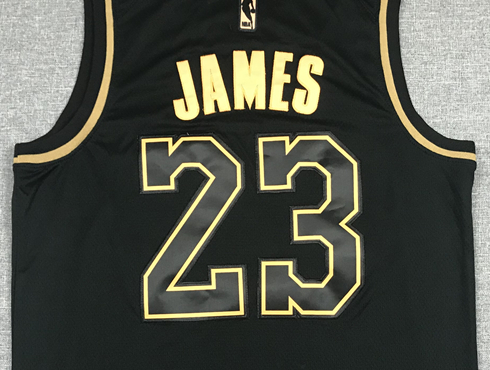 Men's Los Angeles Lakers LeBron James #23 NBA Black Swingman Player Jerseys