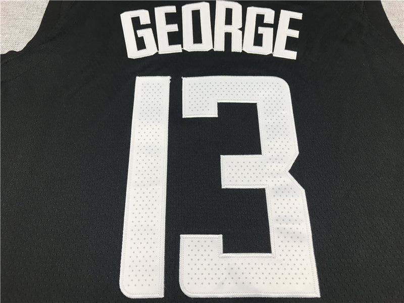 Men's LA Clippers Paul George #13 NBA Black Classics Jerseys