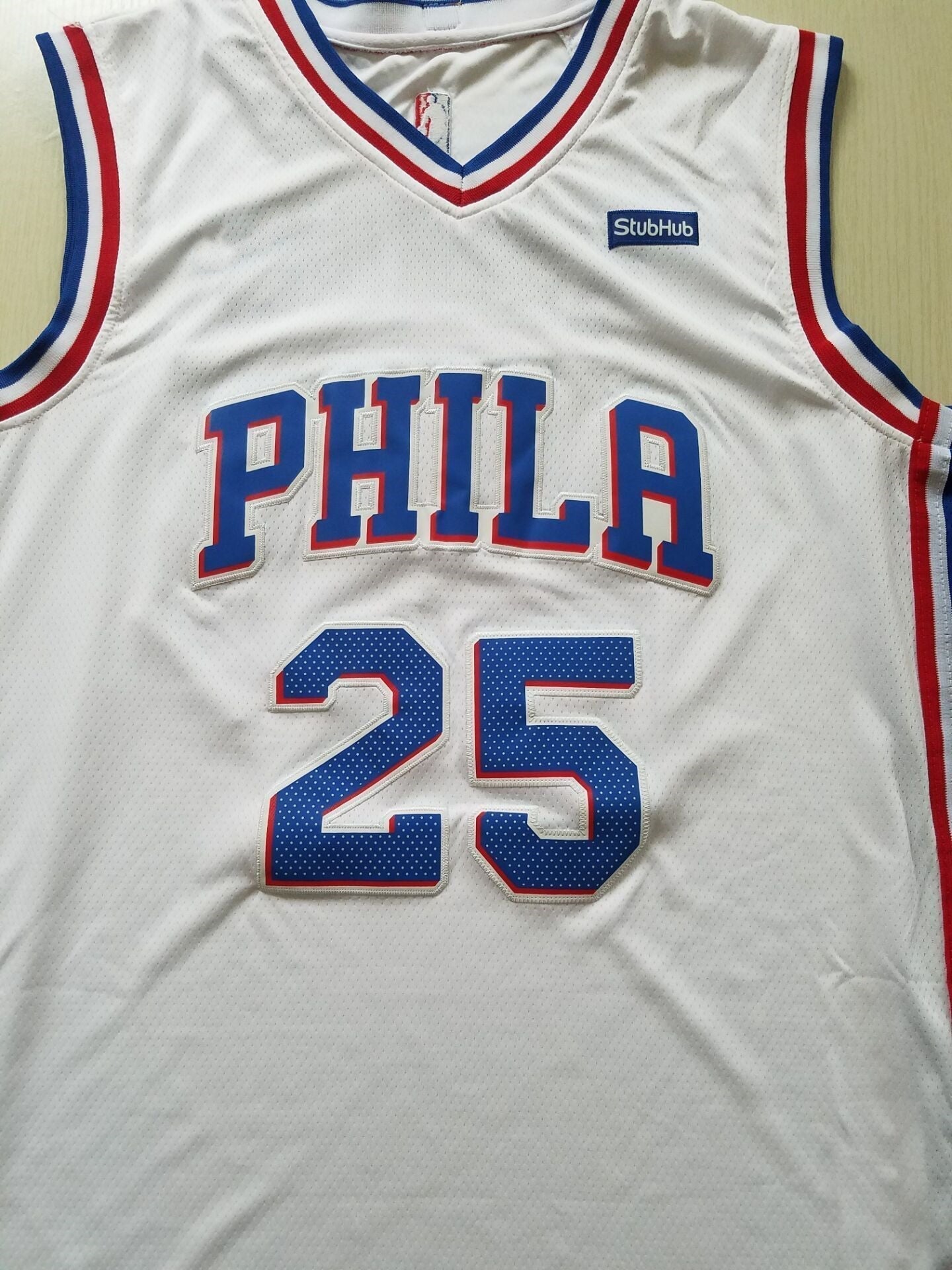 Men's Philadelphia 76ers Ben Simmons #25 White Swingman Jerseys