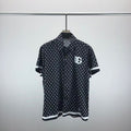 Dolce & Gabbana DG Black & White Bandana Print Short-Sleeve Shirt