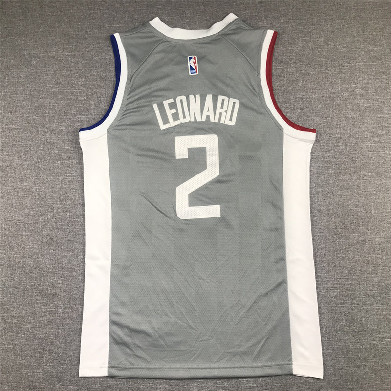 Men's LA Clippers Kawhi Leonard Gray 2020/21 Swingman Jerseys - Earned Edition