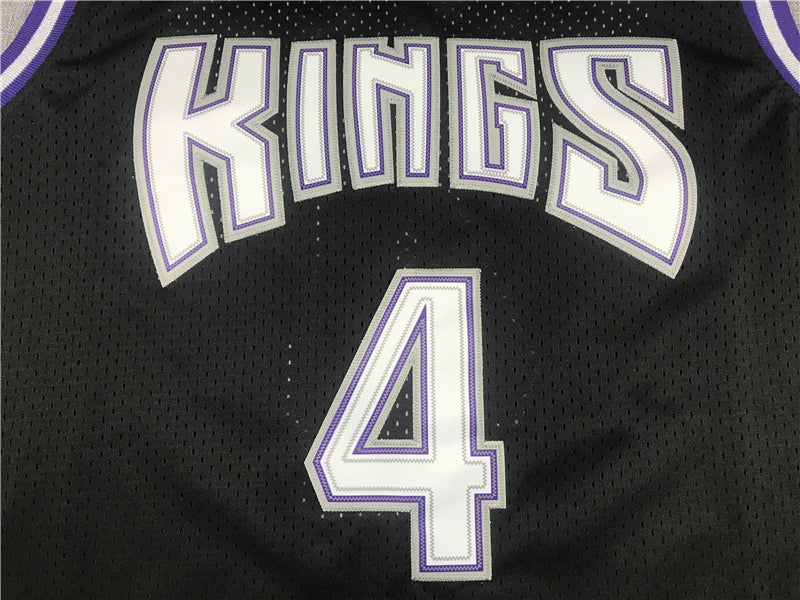 Men's Sacramento Kings Chris Webber Black Hardwood Classics Swingman Jerseys