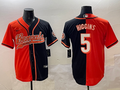 Men's Cincinnati Bengals Tee Higgins #5 Orange/Black Game Jersey
